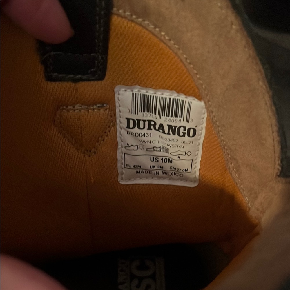 Durango Green Ankle Boots with Intricate Stitching - Picture 2 of 6